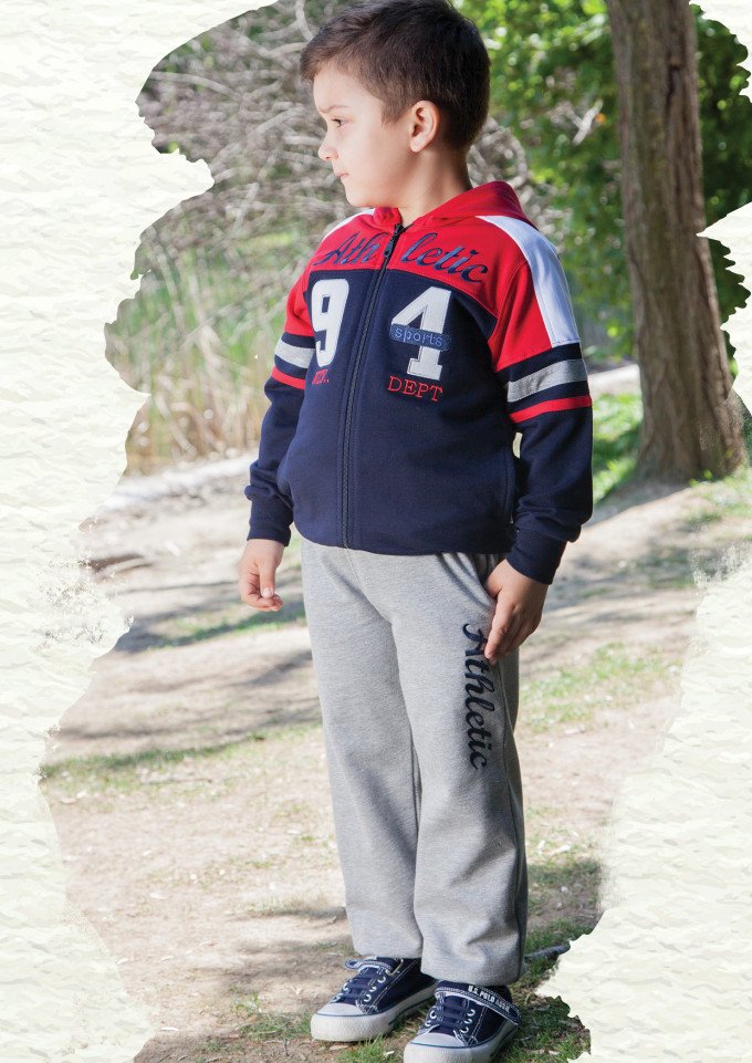 Фото - яскравий спортивний костюм із трикотажу для хлопчика ціна 495 грн. за комплект - Леопольд