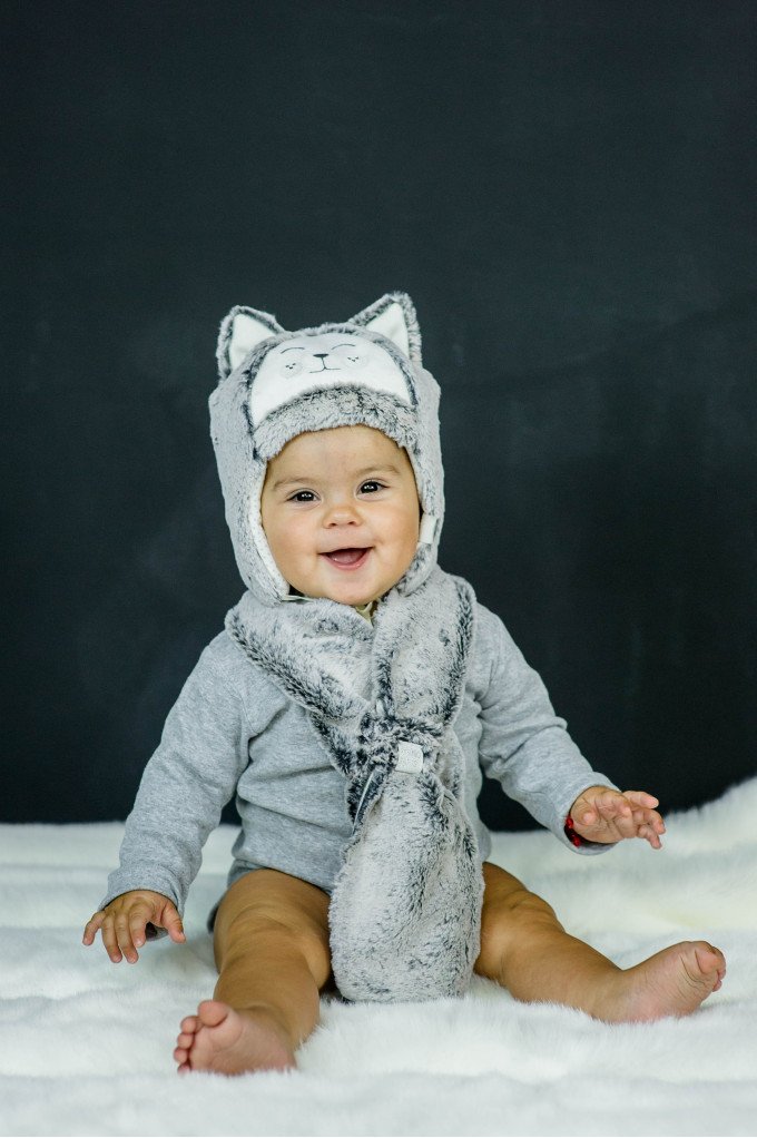 Фото - меховый зимний комплект шапочка и шарфик унисекс цена 355 грн. за комплект - Леопольд