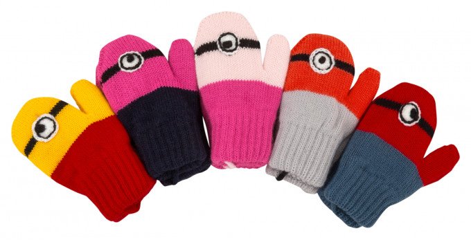 Фото - дитячі зимові перчатки Міньйон ціна 90 грн. за пару - Леопольд