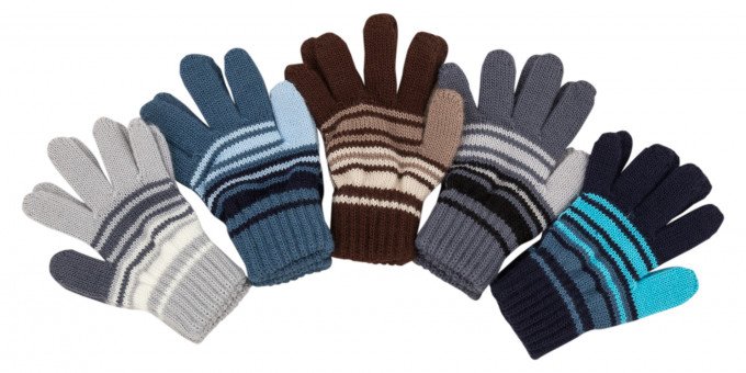Фото - рукавички для хлопчика у смужку ціна 70 грн. за пару - Леопольд