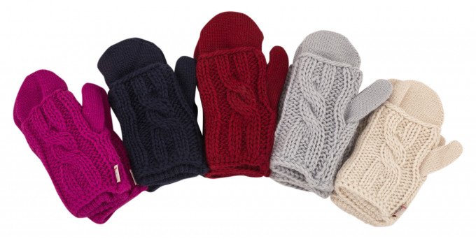 Фото - красиві зимові рукавички з мітенками для дівчаток ціна 185 грн. за пару - Леопольд