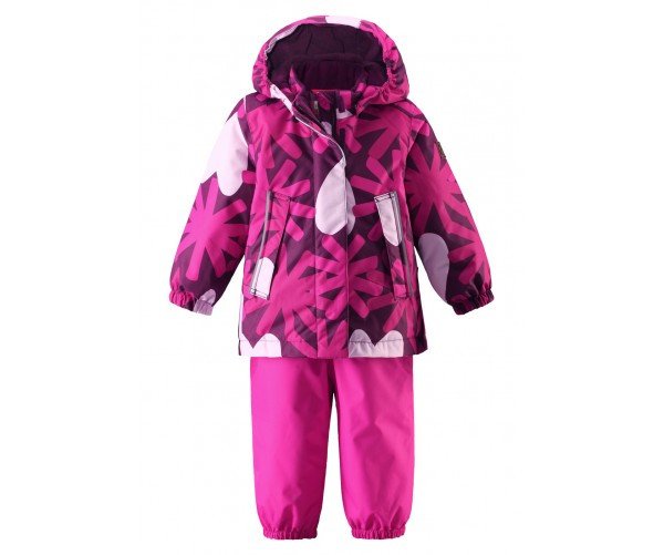 Фото - зимний комбинезон бордово-розовый Reima для девочек цена 3999 грн. за комплект - Леопольд