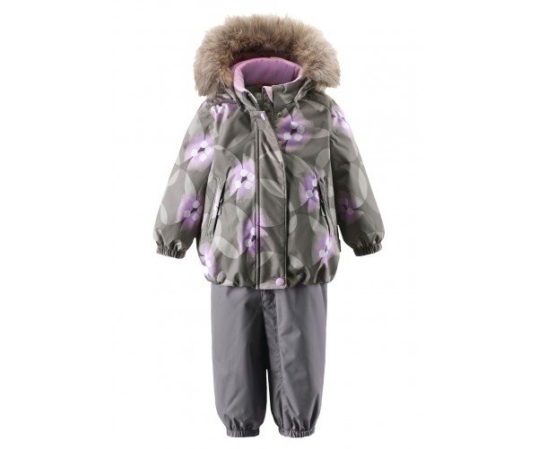 Фото - серый зимний комбинезон Reima для девочки цена 4525 грн. за комплект - Леопольд
