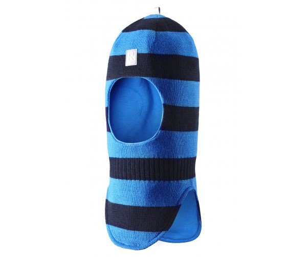 Фото - теплая шапка-шлем Reima синего с темно-синим цвета для мальчика цена 999 грн. за штуку - Леопольд