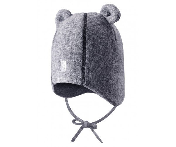 Фото - сіра вовняна шапочка з вушками Reima унісекс ціна 1030 грн. за штуку - Леопольд