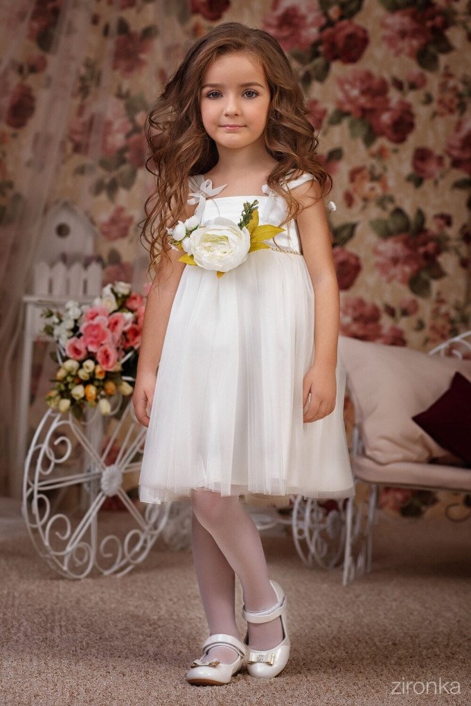 Фото - ніжна сукня з фатиновою спідничкою ціна 680 грн. за штуку - Леопольд