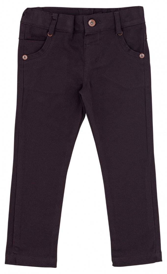 Фото - відмінні джинси для хлопчика темно-коричневого кольору ціна 319 грн. за штуку - Леопольд