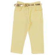 Картинка, желтые штанишки с золотым пояском для модницы