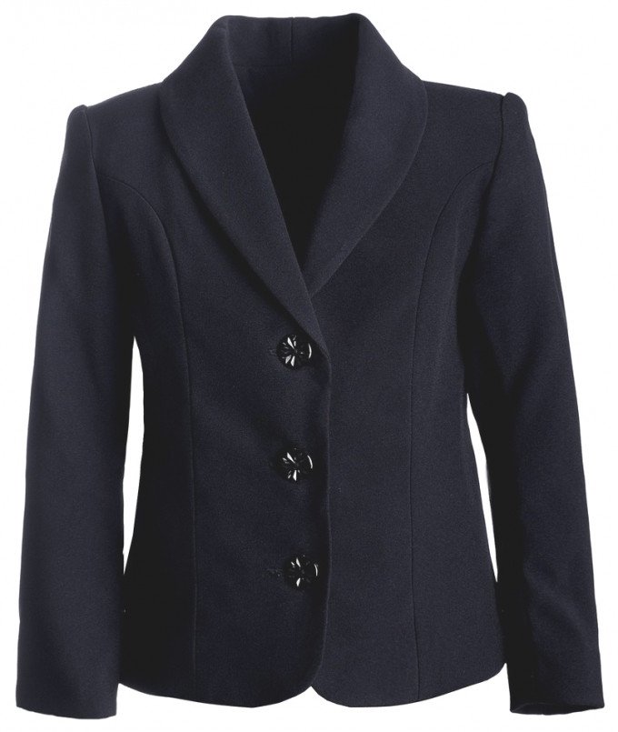 Фото - гарний темно-синій піджак для дівчинки ціна 395 грн. за штуку - Леопольд