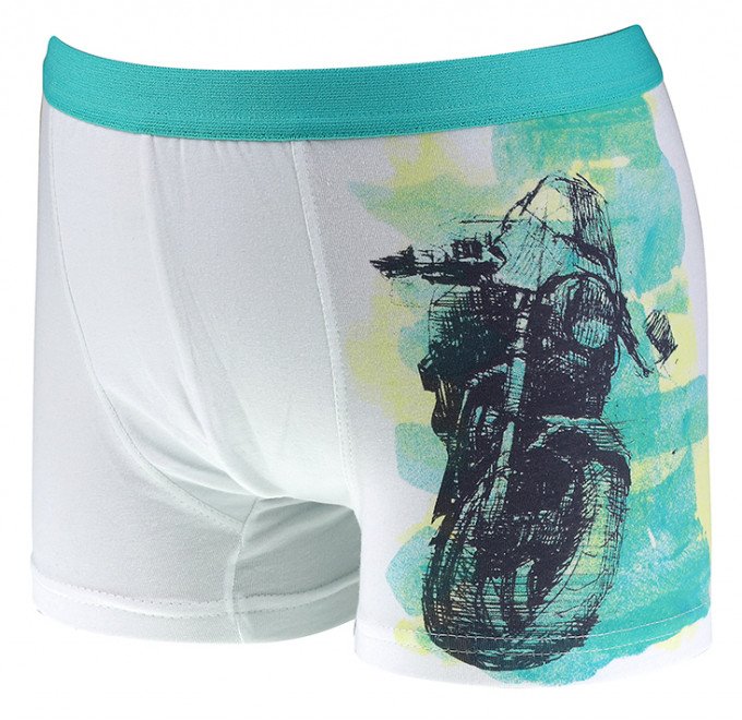 Фото - трусы-шортики с мотоциклистом для мальчика цена 60 грн. за штуку - Леопольд