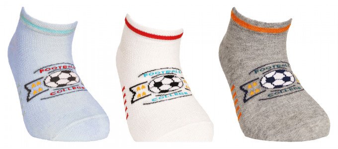 Фото - короткі шкарпетки з м'ячем для хлопчика ціна 22 грн. за пару - Леопольд