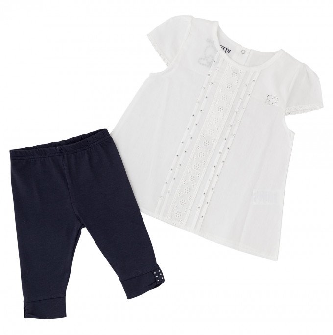 Фото - нежный комплект из туники и бридж для девочки цена 245 грн. за комплект - Леопольд