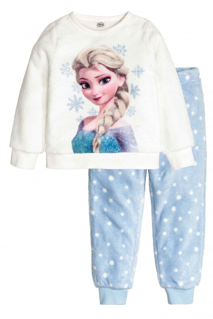 Фото - теплая пижама с начесом сверху Ельза для девочки цена 425 грн. за комплект - Леопольд