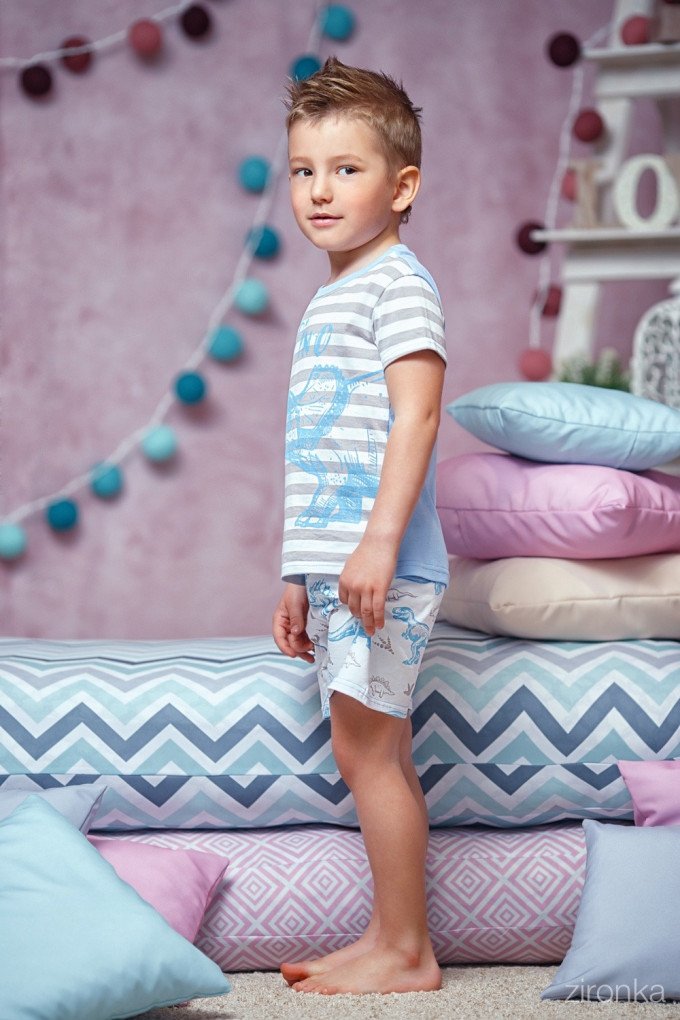 Фото - гарненька піжамка Діно для хлопчика ціна 199 грн. за комплект - Леопольд