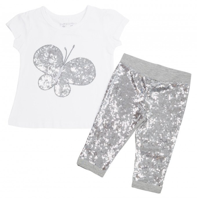 Фото - комплект з футболки та бридж Метелик для дівчинки ціна 275 грн. за комплект - Леопольд