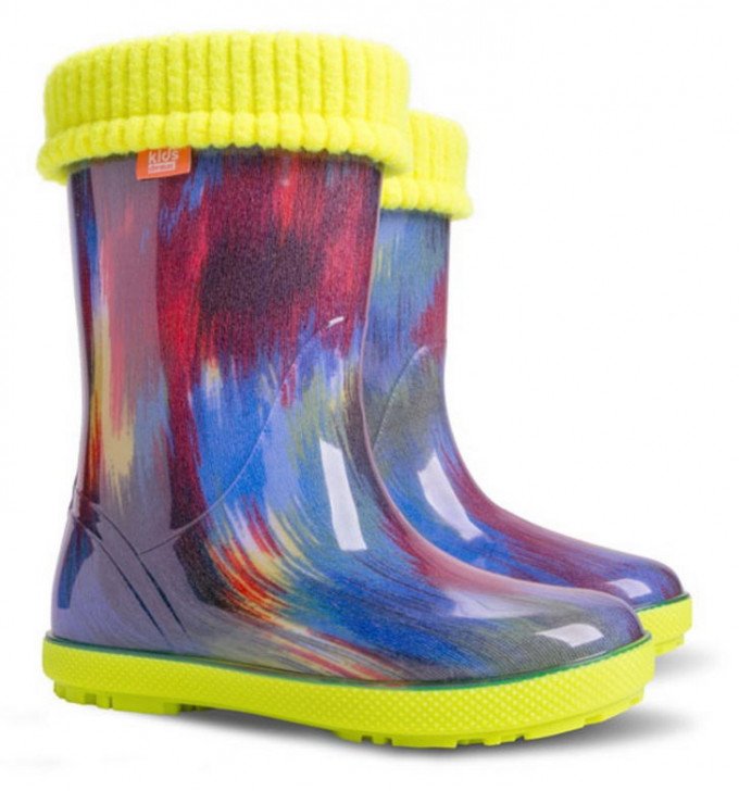 Фото - різнокольорові гумові чобітки унісекс ціна 360 грн. за пару - Леопольд