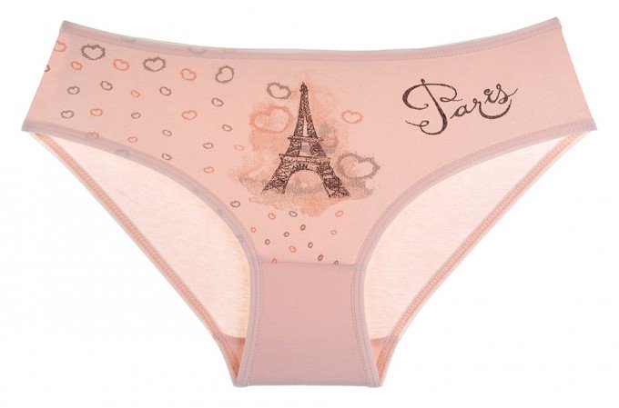 Фото - світло-персикові трусики Париж для модниці ціна 35 грн. за штуку - Леопольд