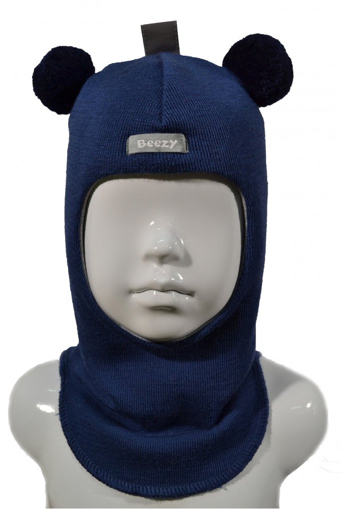 Фото - зимовий шапка-шолом синього кольору для хлопчика ціна 450 грн. за штуку - Леопольд