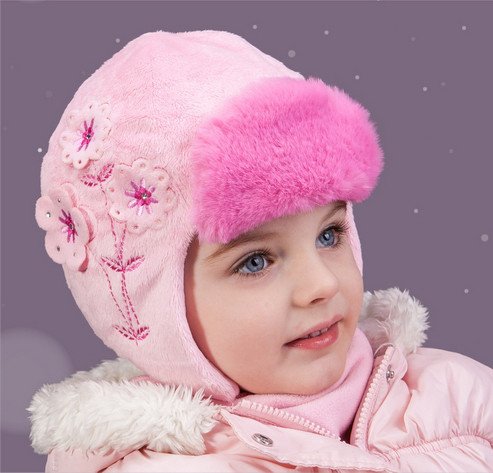 Фото - гарненька шапка з хутряним відворотом для дівчинки ціна 110 грн. за штуку - Леопольд
