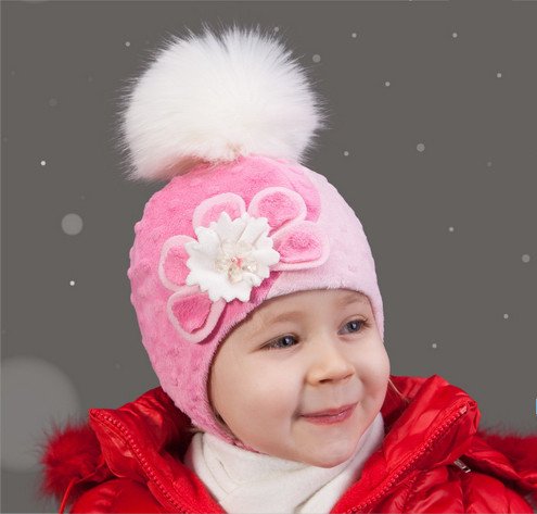 Фото - теплая шапочка из мягкого флиса для малышки цена 245 грн. за штуку - Леопольд