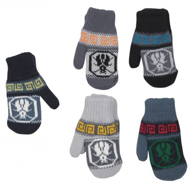 Фото - зимові рукавички для хлопчика з жуком ціна 115 грн. за пару - Леопольд