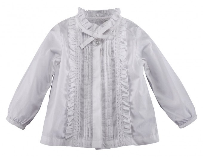 Фото - ніжна біла блузка для дівчинки ціна 319 грн. за штуку - Леопольд