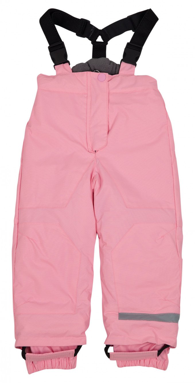 Фото - ніжно-рожевий зимовий напівкомбінезон DCkids для дівчинки ціна 585 грн. за штуку - Леопольд