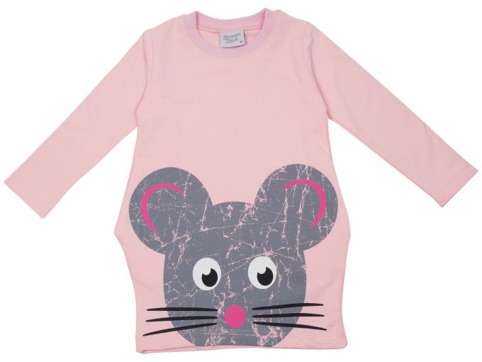 Фото - рожеве плаття для дівчинки з мишкою ціна 225 грн. за штуку - Леопольд