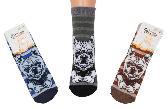 Фото - теплі шкарпетки для хлопчика Bross ціна 39 грн. за пару - Леопольд