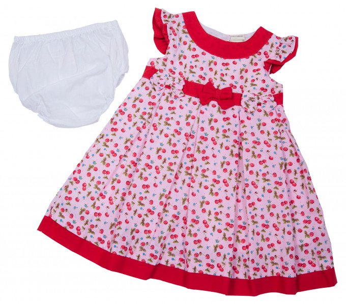 Фото - сукня Вишеньки в комплекті з трусиками для дівчинки ціна 425 грн. за комплект - Леопольд