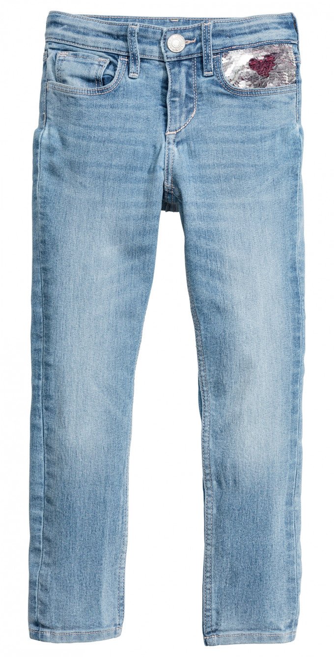 Фото - стильні блакитні джинси для модниці ціна 495 грн. за штуку - Леопольд