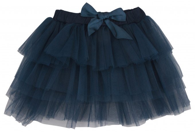 Фото - темно-синя спідниця з фатину для модниці ціна 270 грн. за штуку - Леопольд