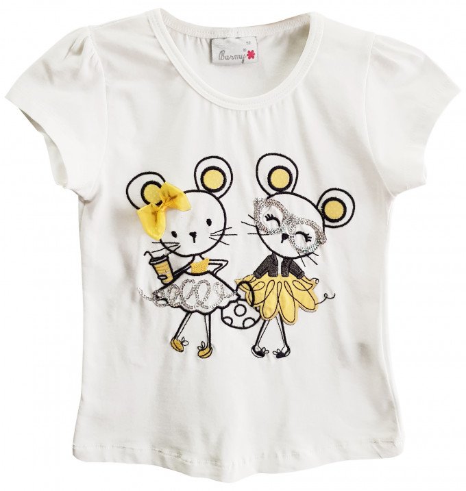 Фото - прекрасна футболка з мишками для малюка ціна 155 грн. за штуку - Леопольд