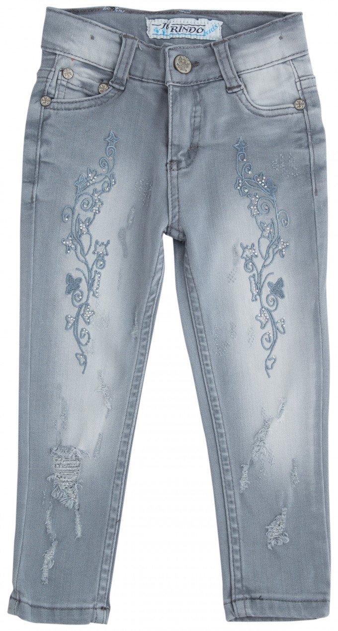 Фото - нарядные джинсы для девочки со стразами цена 355 грн. за штуку - Леопольд