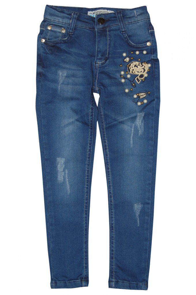Фото - модные джинсы для девочки цена 375 грн. за штуку - Леопольд