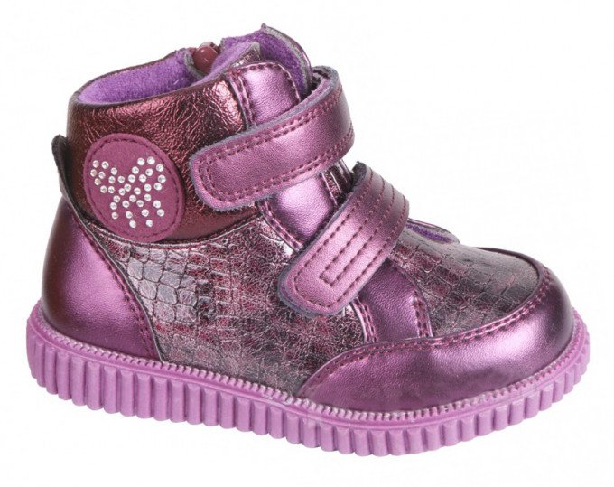 Фото - красиві черевики для малюка кольору марсала ціна 475 грн. за пару - Леопольд