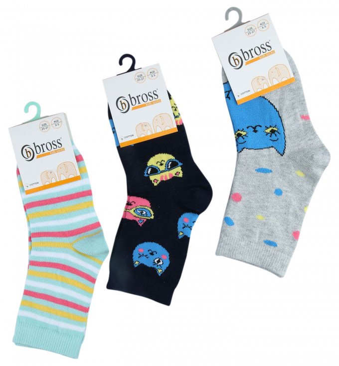 Фото - шкарпетки для дівчинки Кошенята ціна 39 грн. за пару - Леопольд