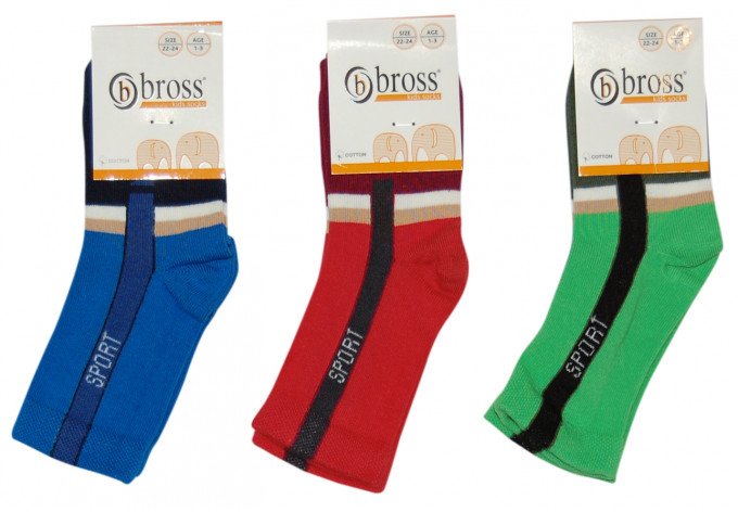 Фото - кольорові шкарпетки Sport для хлопчиків ціна 32 грн. за пару - Леопольд