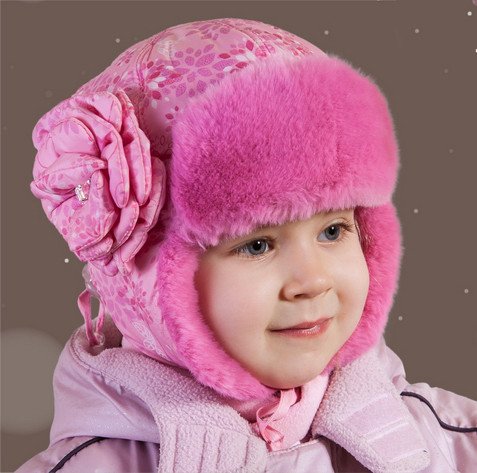 Фото - хороша шапочка на зиму для дівчинки (рожева, кремова, сіра) ціна 195 грн. за штуку - Леопольд