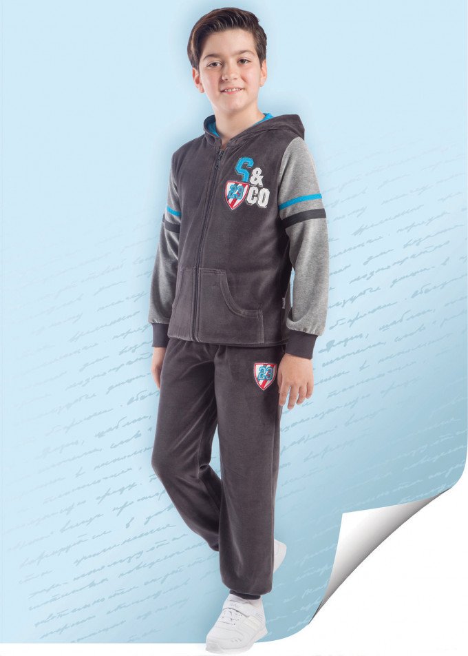 Фото - велюровый спортивный костюм в школу цена 675 грн. за комплект - Леопольд