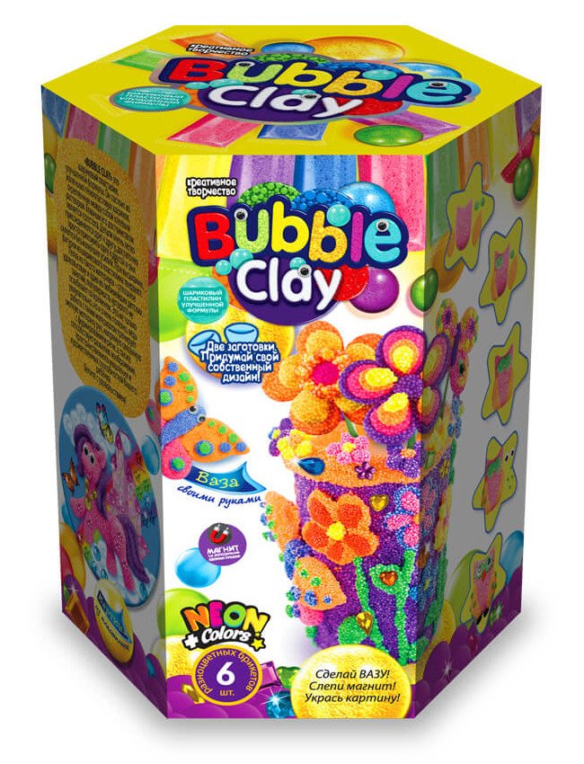 Фото - увлекательный комплект для творчества Bubble Clay Vase цена 60 грн. за комплект - Леопольд