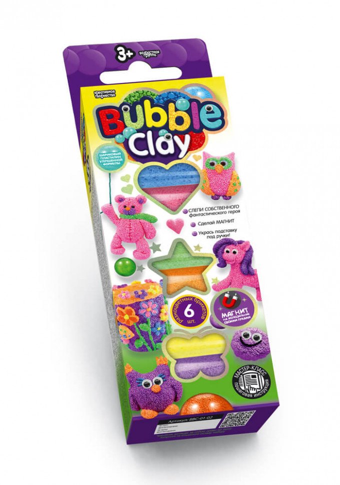 Фото - комплект для творчества Bubble Clay цена 39 грн. за комплект - Леопольд