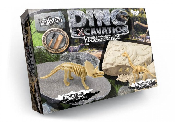 Фото - набор для юных исследователей Dino Excavation цена 115 грн. за комплект - Леопольд