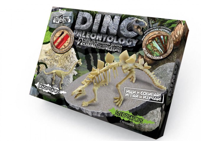 Фото - комплект для исследований Dino Paleontology цена 315 грн. за комплект - Леопольд