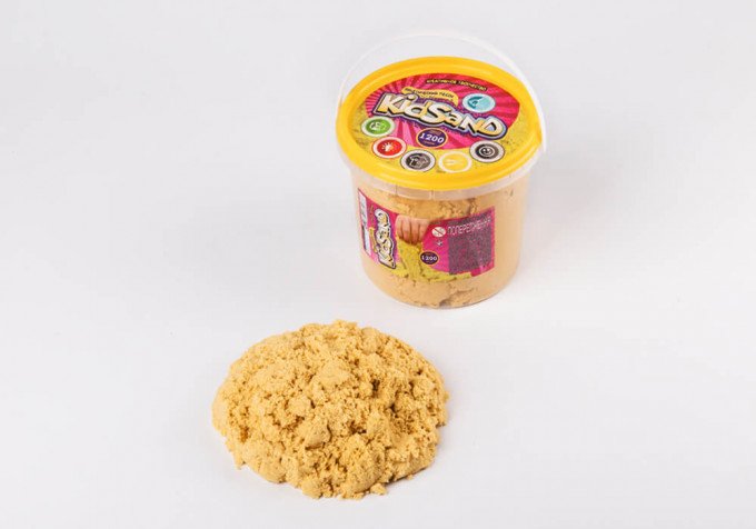 Фото - развивающий желтый песок KidSand для деток цена 162 грн. за комплект - Леопольд