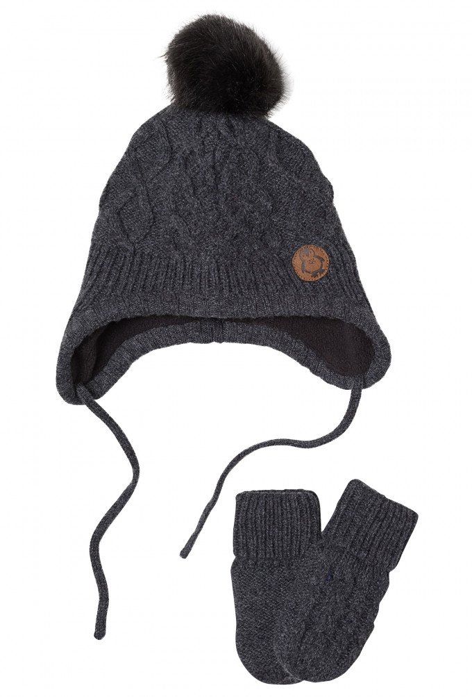 Фото - комплект шапочка з рукавичками ціна 245 грн. за комплект - Леопольд
