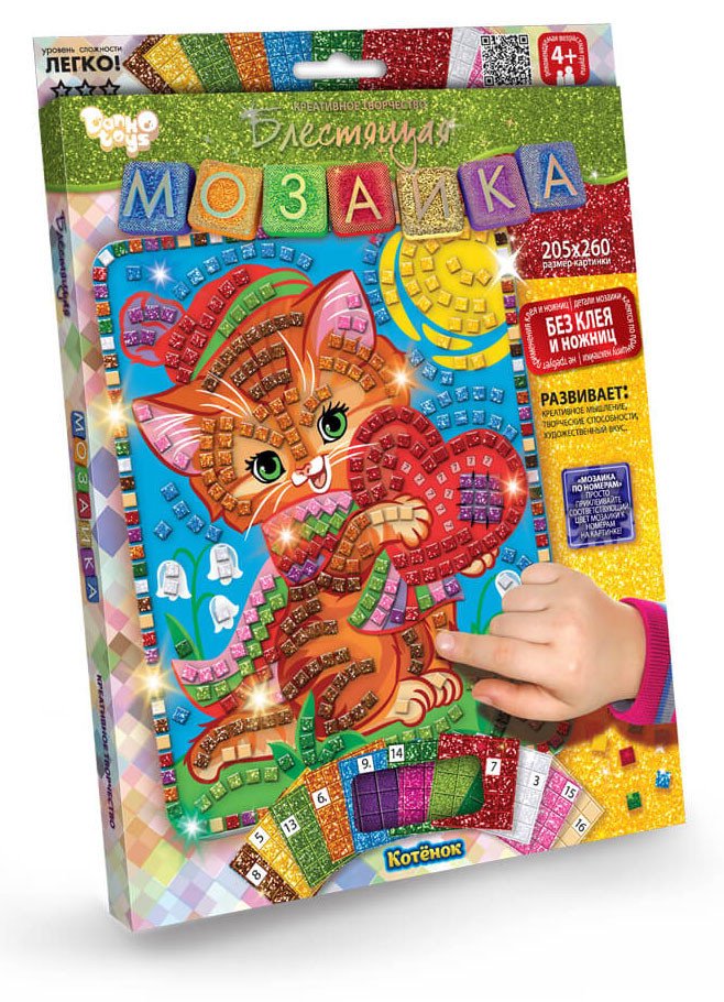Фото - розвиваюча мозаїка для малюків Кошеня ціна 55 грн. за комплект - Леопольд