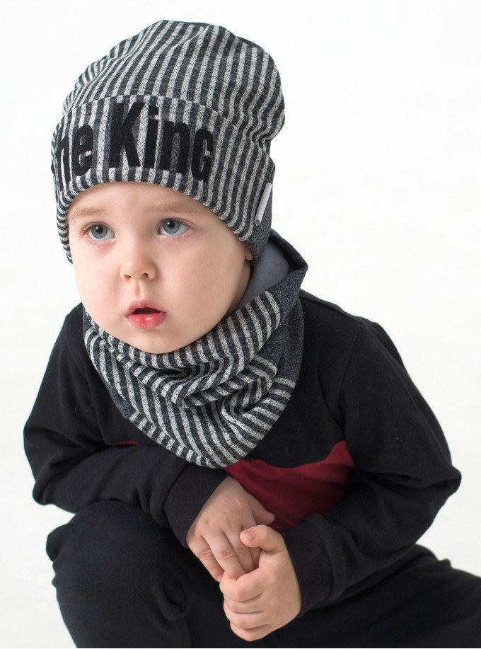 Фото - гарненька шапочка і шарфик для малюка ціна 195 грн. за комплект - Леопольд