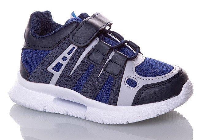 Фото - комбинированные кроссовки темно-синего цвета цена 345 грн. за пару - Леопольд