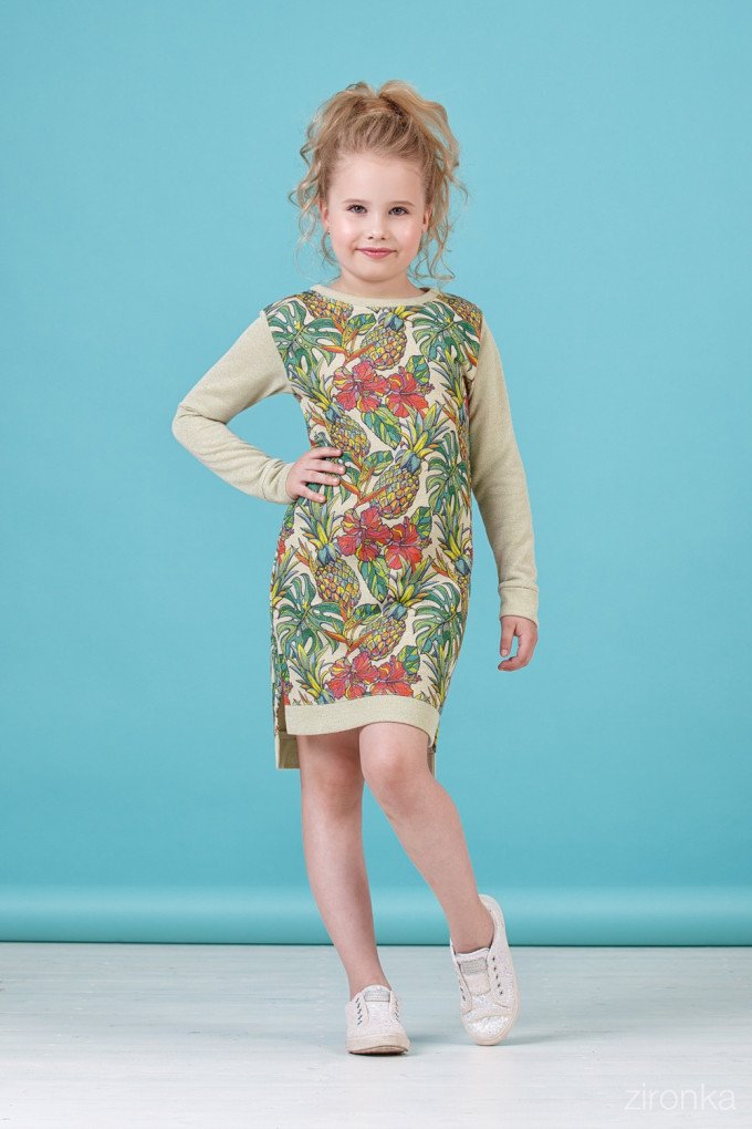 Фото - платье бежевого цвета с длинным рукавом цена 275 грн. за штуку - Леопольд